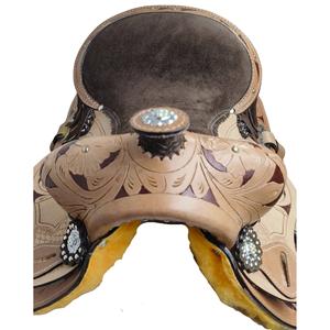 Venta al por mayor Barril Racing Saddles Premium hecho a mano de cuero genuino Western Horse Saddles Bulk Cowboy Rodeo Saddles Direct Factory - Product Image 4