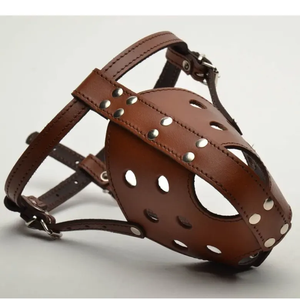 Bozal de alta calidad para perros, bozal de entrenamiento de cuero antimordeduras cómodo a un precio - Product Image 6