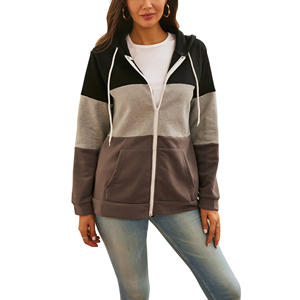 Classique Femmes Hoodies Coton Mélange Pull À Capuche Sweat Style Décontracté - Product Image 1