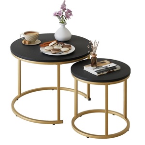 Mesas metálicas compactas y decorativas para el hogar y la Oficina, versátiles para espacios de dormitorio y sala de estar a los mejores precios - Product Image 1