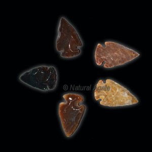 Piedra preciosa hecha a mano Piedra pulida Craft "EAGLE" Forma puntas de flecha en línea - Product Image 6