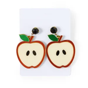 Orecchini Personalizzabili in Acrilico Kely, Gadget a Tema Frutta Personalizzati - Product Image 4