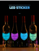 Étiquette de bouteille de vin LED étanche personnalisée Longstargift avec logo de la propriété viticole pour une visibilité améliorée
