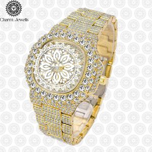Charm_Jewells Luxury Women's Square <b>Diamond</b> <b>Watch</b> 38mm Analog Quartz Sapphire Crystal Stainless Steel Folding Clasp - Product Image 4