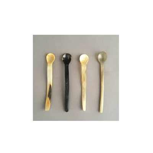 Cuchara de cuerno natural de alta calidad personalizada para cocina pulida brillante para café y té a la venta - Product Image 2