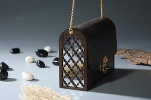 Sac à main en bois léger pour femmes, occasions formelles, sac à main en bois avec décorations artistiques, articles de fête à bas prix - Product Image 5