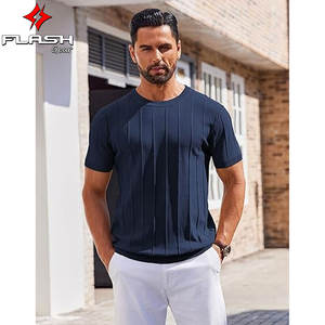 เสื้อยืดแขนสั้นย้อมสีสำหรับผู้ชายเสื้อยืดคอกลมทรงหลวมใส่สบายพิมพ์ลายได้ตามต้องการ - Product Image 2