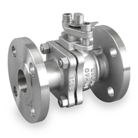 Válvula de Bola Hidráulica de Acero Inoxidable con Brida de Alta Temperatura API ANSI de 4"/DN100