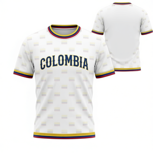 Maglia da Calcio Unisex Colombia WC 2023 con Motivo Bandiera, Top per Tifosi, Regalo per il Giorno della Partita, Diverse Taglie - Product Image 2