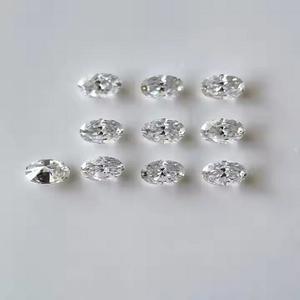 4*3 MM a 6*4 MM Elección de tamaños Diamante de corte ovalado Piedra suelta blanca Diamante natural pequeño para la fabricación de joyas VVS2 - Product Image 1