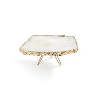 Support à gâteau élégant en résine faite à la main, non toxique, écologique, lavable au lave-vaisselle, personnalisable, base décorative pour mariage et anniversaire