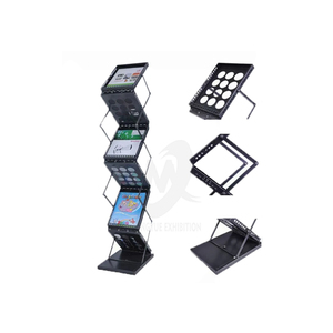 Xách tay hiện đại có thể gập lại Zig Zag thiết kế pop-up Văn Học đứng với 4 túi lưu trữ cho triển lãm & thuyết trình - Product Image 3