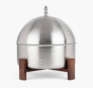 Diseño personalizado Metal Hotpot calidad superior hecho a mano cazuela Mesa última llegada diseñador lujo metal calentador de alimentos - Product Image 2