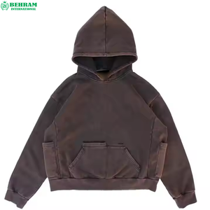 Ventes en gros de sweats à capuche unisexes de haute qualité, en molleton 100% coton/french terry, de différentes couleurs, pour le streetwear - Product Image 5