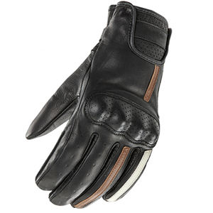 Gants de course toutes saisons Nouveaux équipements de moto en cuir marron et blanc avec gants noirs pour la moto et la conduite de moto - Product Image 5