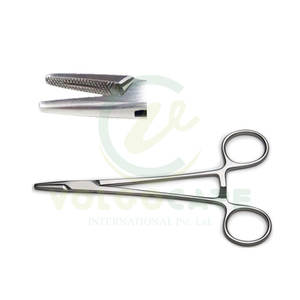 Portaagujas manual de acero inoxidable de 5 pulgadas de alta calidad, instrumentos quirúrgicos certificados CE para médicos y cirujanos - Product Image 1