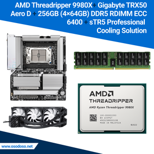 Ensemble AMD Threadripper 9980X + Gigabyte TRX50 AERO D 256GB/512GB DDR5 - Product Image 1