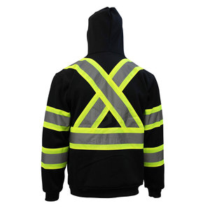 Vêtements de travail Sweat à capuche de sécurité en nylon et polyester Sweat à capuche de sécurité sur mesure Sweat à capuche de sécurité haute visibilité le plus vendu - Product Image 2