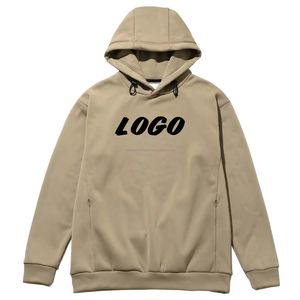 OEM personalizado deportivo 100% algodón de peso pesado de lana de los hombres clásico lateral con cremallera bolsillo Sudadera con capucha de invierno - Product Image 2