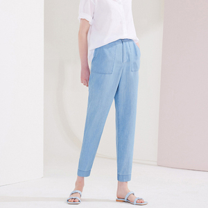 Inthek กางเกงยีนส์สำหรับผู้หญิง Tencel ICE Jogger, กางเกงยีนส์เอวกลางระบายอากาศได้ดีซักง่ายออกแบบสำหรับฤดูใบไม้ผลิ/ฤดูร้อน - Product Image 1