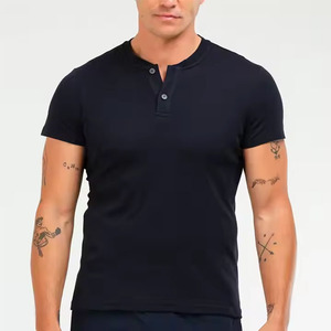 Último diseño Popular Street Man Shirt Europa y verano Nuevos hombres Transpirable Casual Cuello redondo Manga corta Hombres Ringer Camisetas - Product Image 6