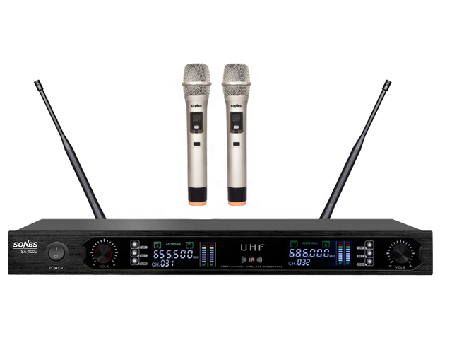 SA-100U Conference Microphone Speaker UHF Wireless Microphone System
