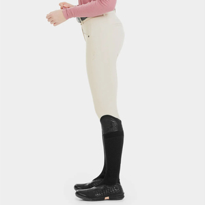 กางเกงขี่ม้าของผู้หญิงที่มีคุณภาพสูงป้องกันริ้วรอยผ้าสแปนเด็กซ์/ ไนลอนระบายอากาศได้อย่างราบรื่นแฟชั่นล่าสุดแนวโน้ม - Product Image 3