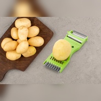 Hete Aanbieding Handmatige Multifunctionele Anti-aanbaklaag Duurzame ABS Plastic Groente Schilmes, Snijder, Julienne Snijder, Aardappelrasp