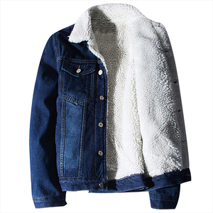 Veste en fourrure pour hommes personnalisée de haute qualité en jean simple déchiré et élégant Vestes en denim pour garçons pour hommes - Product Image 3