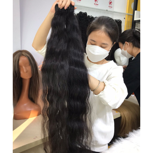 Venta al por mayor SDD Trama de lujo Cabello virgen Cabello camboyano liso natural 100% Cabello humano natural para niñas - Product Image 3