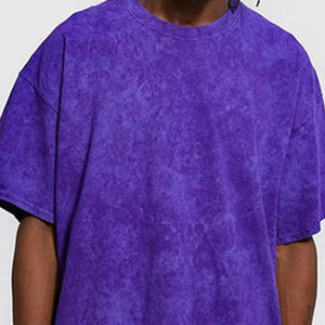 Camiseta de secado rápido para hombre, lavada con ácido, diseño personalizado con ajuste de gran tamaño y patrón de impresión de tela de punto - Product Image 5