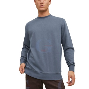 Marque privée sweat-shirt pour hommes, couleur unique, blanc chaud, col ras du cou, sweat-shirts à manches longues, prix de gros pour hommes - Product Image 1