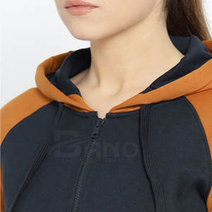 Sudadera con Capucha de Punto Ajustada de Moda para Mujer, Informal, con Logotipo Frontal, Cuello con Capucha, Alta Calidad, para Invierno, MOQ Bajo - Product Image 5