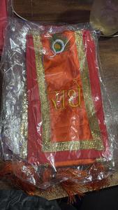 Jai Mata Di <b>Satin</b> Embroidery Patka Religious Function Mata Ki Chunari Bandhani Mataji Dupatta Jagran <b>Scarf</b> Bandini Unisex Stole - Product Image 5