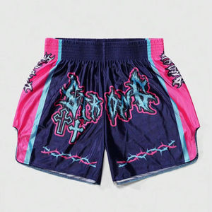 ชุดกีฬาคิกบ็อกซิ่ง มวยไทย ผ้าโพลีเอสเตอร์เนื้อแน่น ระบายอากาศได้ดี สำหรับผู้ชาย คุณภาพสูง ออกแบบเองได้ เหมาะสำหรับการฝึกซ้อมในยิม - Product Image 1