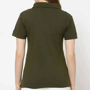 เสื้อโปโลผู้หญิงแบบแห้งเร็วสำหรับกอล์ฟ  ผ้าไหมถักโพลีเอสเตอร์  ออกแบบโลโก้  ตกแต่งลายพิมพ์  เสื้อโปโล - Product Image 3