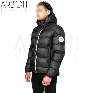 Avec fermeture à glissière blanche Manteaux d'hiver matelassés légers et chauds Style Streetwear Logo personnalisé disponible Veste à capuche en peluche - Product Image 4