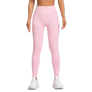 Seamless High Waisted <b>Compression</b> Textured Colored Breathable Yoga Scrunch Butt Lifting Scrunch butt <b>leggings</b> for <b>women</b> - Product Image 3