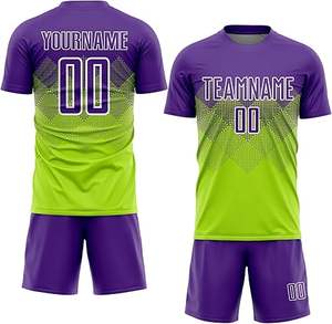 Nuevo estilo, uniforme de fútbol profesional para niños, 100% poliéster, calidad Premium, Color sólido, calidad Premium, último diseño a la venta - Product Image 1