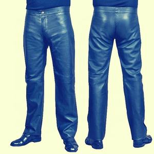 Pantalon décontracté en cuir véritable pour homme, haute qualité, Offre Spéciale - Product Image 4