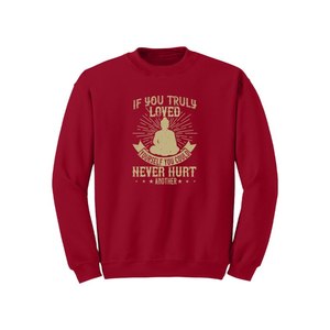 Sweat-shirt en coton mélangé Bouddha Thèmes Imprimer 12 options de couleur Style décontracté 260-280 GSM Placement de conception personnalisable pour l'hiver - Product Image 3