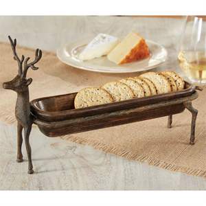 Belle coupelle en fonte artisanale avec deux chats debout tenant une coupelle, design décoratif fantaisie, nouveau design, serveur de nourriture - Product Image 5