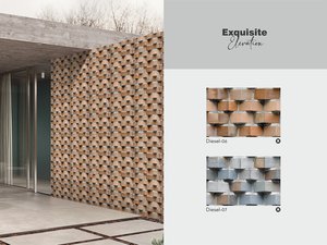 กระเบื้องผนังสูง300X450มม. | กระเบื้องดิจิตอลเซรามิกความลึกสูง | ออกแบบภายนอกและผนังห้องน้ำ - Product Image 6