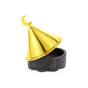 Eid Artículo Hermosa base de mármol clásica con tapa de metal en forma de cúpula y perilla de Luna Más lindo Mini cazuela ecológica - Product Image 4