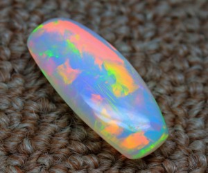 Opale éthiopienne naturelle cabochon pierre coussin forme multi feu gemmes opale éthiopienne pour la fabrication de bijoux - Product Image 3