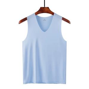Silk Tank Tops Seamless <b>Men</b> <b>Vest</b> Sleeveless Sport Bodysuit <b>Vest</b> <b>For</b> <b>Men</b> Clothing Plain Casual Summer Tank Undershirts Cool <b>Gym</b> - Product Image 3