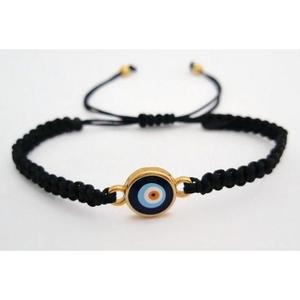 Pulsera y brazalete de moda de ojo malvado de macramé accesorio elegante - Product Image 1