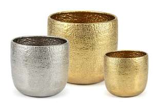 แจกันดอกไม้อลูมิเนียมคุณภาพสูง ดีไซน์ทองเหลือง งานโลหะอินเดีย ของตกแต่งบ้าน ขายส่งจากโรงงานโดยตรง ราคาดีที่สุด - Product Image 4