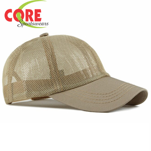 New Unique Colors Custom Summer Mesh Trucker Hat with Cotton <b>Sweatband</b> Embroidered Baseball Net Casual Sports Fitted Plain Hat - Product Image 3