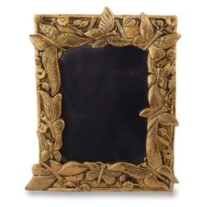 Cadre photo en métal aluminium de forme carrée, finition antique dorée, texture de bordure latérale, dernier modèle professionnel d'usine - Product Image 5